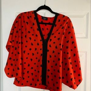 Printed kimono top